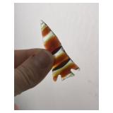 Colorful Gem Quality Arrow Point Indian Artifact A