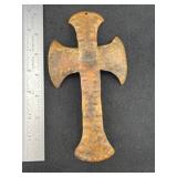 Hudson Bay Style Cross Trade Pendant Indian Artifa