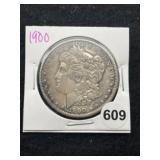 1900 Morgan Silver Dollar Coin