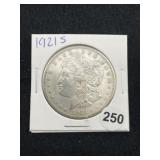 1921 S Morgan Silver Dollar Coin