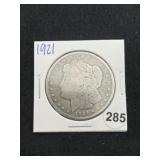 1921 Morgan Silver Dollar Coin