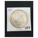 1921 Morgan Silver Dollar Coin