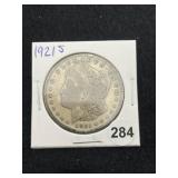 1921 S Morgan Silver Dollar Coin