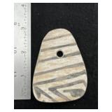 Pottery Pendant Indian Artifact Arrowhead