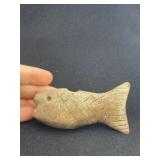 Fish Effigy Stone Pipe Indian Artifact Arrowhead
