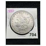 1880 Morgan Silver Dollar Coin