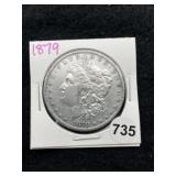 1879 Morgan Silver Dollar Coin