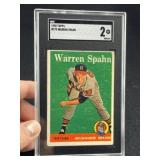 1958 Topps Warren Spahn Baseball Card