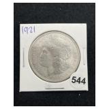 1921 Morgan Silver Dollar Coin