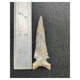 Dalton Indian Artifact Arrowhead