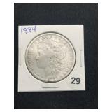 1884 Morgan Silver Dollar Coin