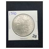 1890 Morgan Silver Dollar Coin