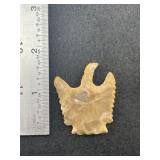 Bird Effigy Indian Artifact Arrowhead