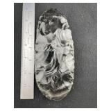 Obsidian Blade Indian Artifact Arrowhead