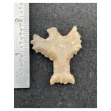 Eagle Effigy grey speckled flint from central new