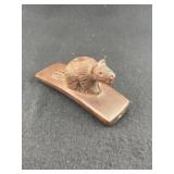 Beaver Effigy Stone Pipe Indian Artifact Arrowhead