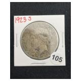 1923 S Peace Silver Dollar Coin