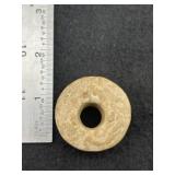 Engraved Stone Bead Indian Artifact Arrowhead