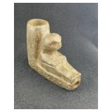 Human Effigy Stone Pipe Indian Artifact Arrowhead