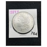 1884 O Morgan Silver Dollar Coin