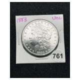 1883 UNC Morgan Silver Dollar Coin