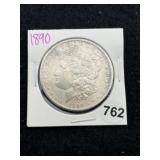 1890 Morgan Silver Dollar Coin