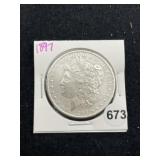 1897 Morgan Silver Dollar Coin