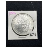 1896 Morgan Silver Dollar Coin