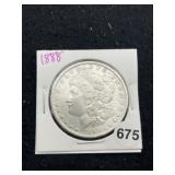 1888 Morgan Silver Dollar Coin