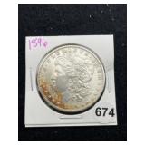 1896 Morgan Silver Dollar Coin