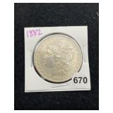 1882 Morgan Silver Dollar Coin