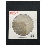 1923 Peace Silver Dollar Coin