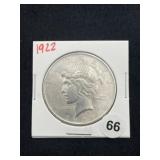 1922 Peace Silver Dollar Coin