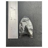 Obsidian Clovis Indian Artifact Arrowhead