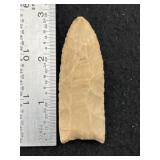 Clovis Paleo Point one long flute ground base ligh