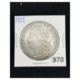 1921 Morgan Silver Dollar Coin