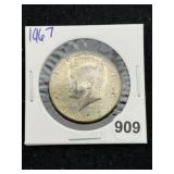 1967 Kennedy Half Dollar Silver Coin
