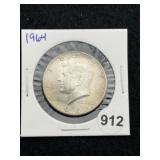 1964 Kennedy Half Dollar Silver Coin