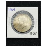 1964 Kennedy Half Dollar Silver Coin