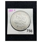 1880 O Morgan Silver Dollar Coin