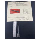 Hair Pin Drill with Thomas Matthews COA from Ohio