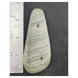 Slate Gorget Indian Artifact Arrowhead