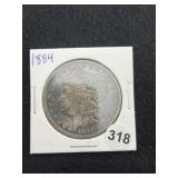 1884 Morgan Silver Dollar Coin