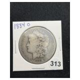 1884 O Morgan Silver Dollar Coin