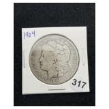 1904 Morgan Silver Dollar Coin