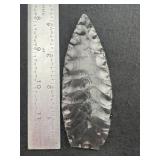 Obsidian Paleo Indian Artifact Arrowhead