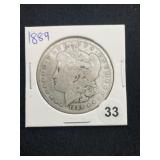 1889 Morgan Silver Dollar Coin
