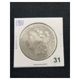 1881 Morgan Silver Dollar Coin