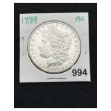 1889 AU Morgan Silver Dollar Coin