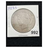 1923 S Peace Silver Dollar Coin
